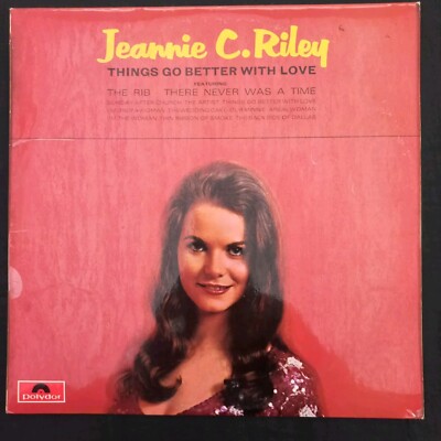 JEANNIE C. RILEY  Things Go Better With Love  LP 1969  UK  EXCELLENT VINYL CONDI