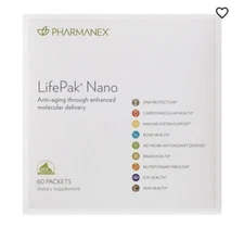 Nu Skin Pharmanex  Lifepak Nano, 60 packets,  New