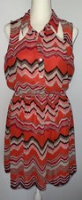 My Michelle Ladies Sleeveless Dress, M, Multi-Color, Polyester/Spandex,Cutouts