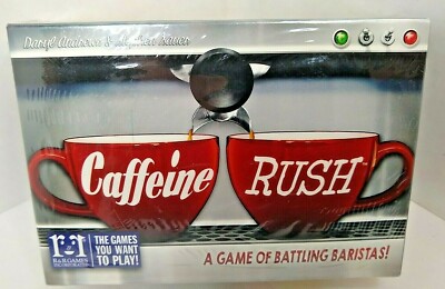 Caffeine Rush  A Game of Battling Baristas   New  Ages 8+