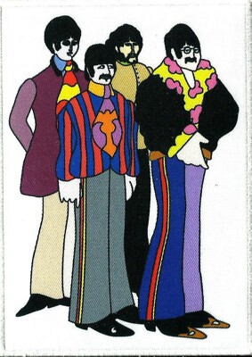 BEATLES yellow submarine sub band 2020 PRINTED EMBROIDERED IRON/SEW ON PATCH