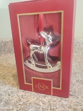 NIB Lenox 2023 Baby  s 1st Christmas Rudolph Ornament