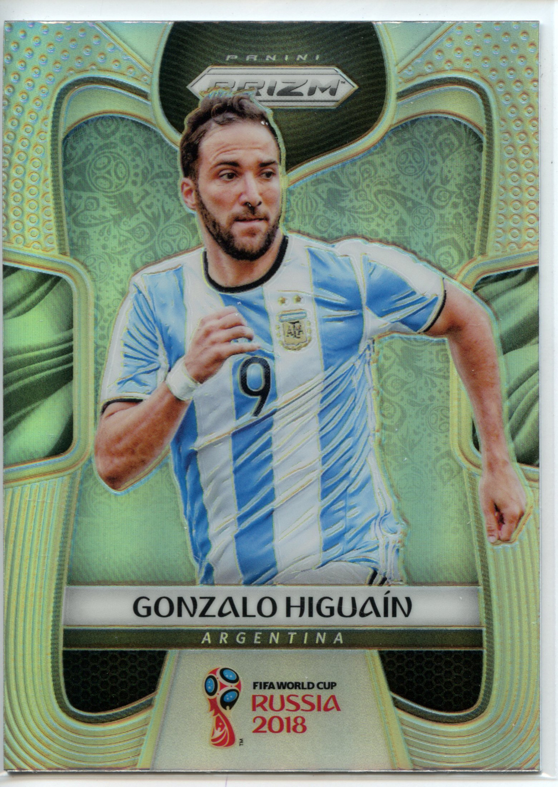2018 Panini Prizm World Cup HOLO SILVER Parallel #5 Gonzalo Higuain - Argentina