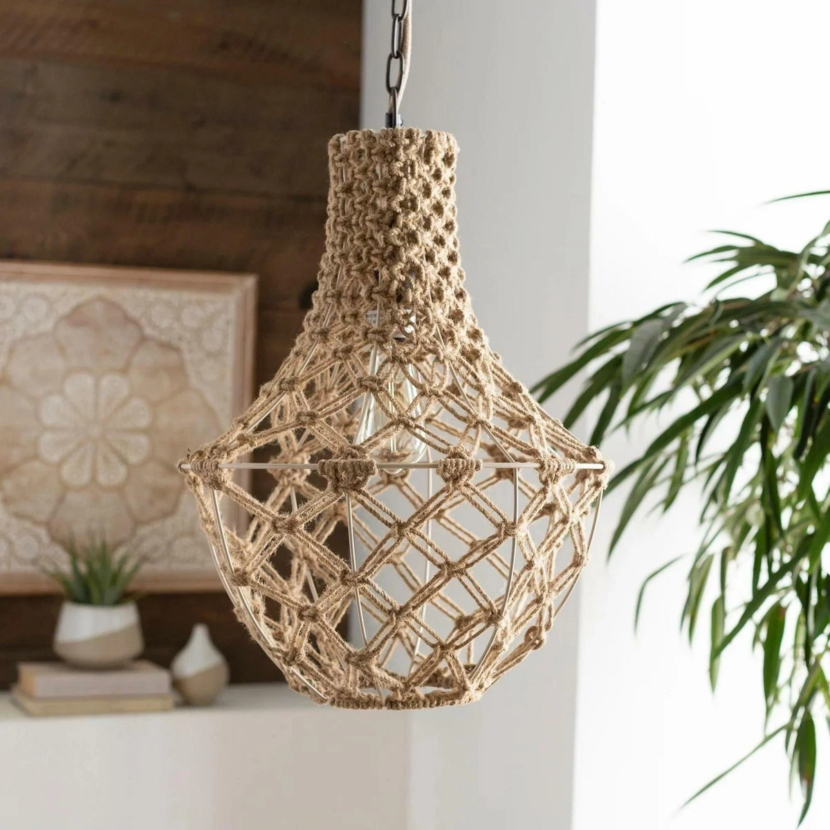 Macrame 2024 hanging light