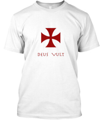 Deus Vult Europe T-Shirt Made in the USA Size S to 5XL