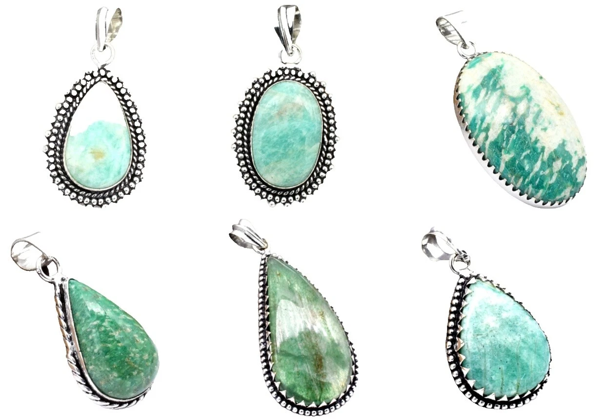 Natural Amazonite Fashion Necklaces & Pendants