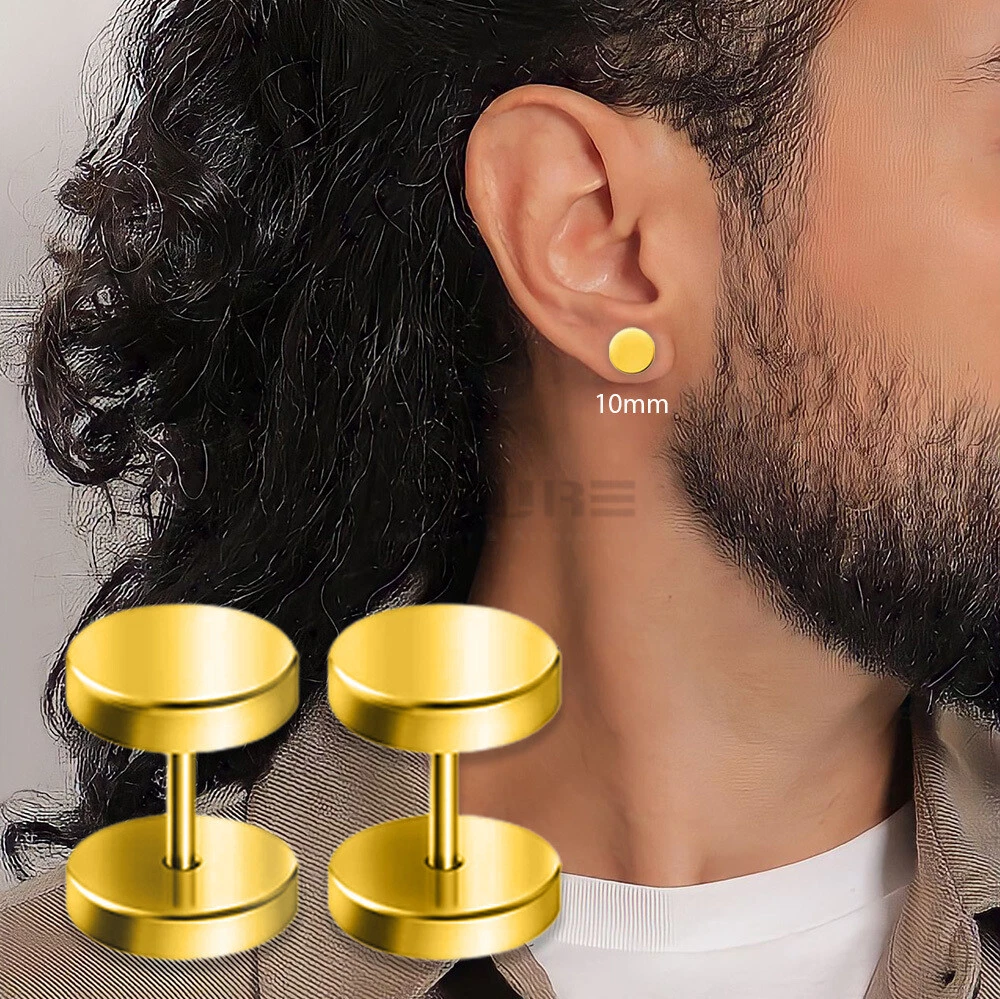 Top 160+ dumbbell earrings studs super hot esthdonghoadian