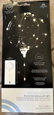 ANAGRAM 9.75 INCH CRYSTAL CLEARZ  LED 4 BALLOONS