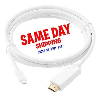 6ft USB Type C to HDMI Male HD Adapter Cable for Verizon Motorola Moto Z4 XT1980