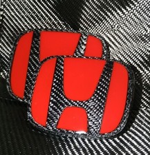 Carbon Fiber Honda Accord Badge Emblem 10th G Accord Red