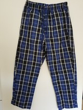 Men's Pajama pants-Size: Large, Cotton, Men' s Thin Plaid Sleep Lounge Pants