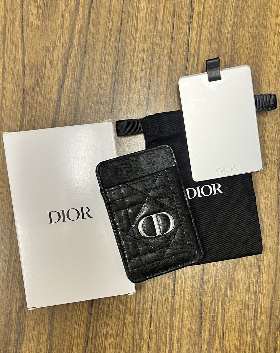 【VIPセール！】DIOR（ディオール）モンターニュカードホルダー LADY DIOR☆入手困難 カードホルダー オールブラック直営店