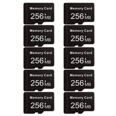 Wholesale 256MB 1-10pcs Micro SD Card Flash TF Card SD Card Class 4 ,Black 