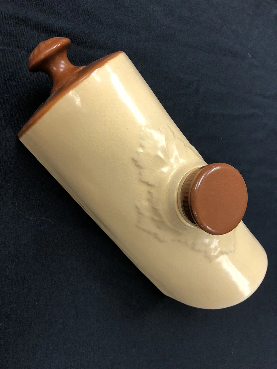 Vintage Ceramic Victorian Style Foot Bed Warmer 1 Qt Hot Water Bottle | eBay