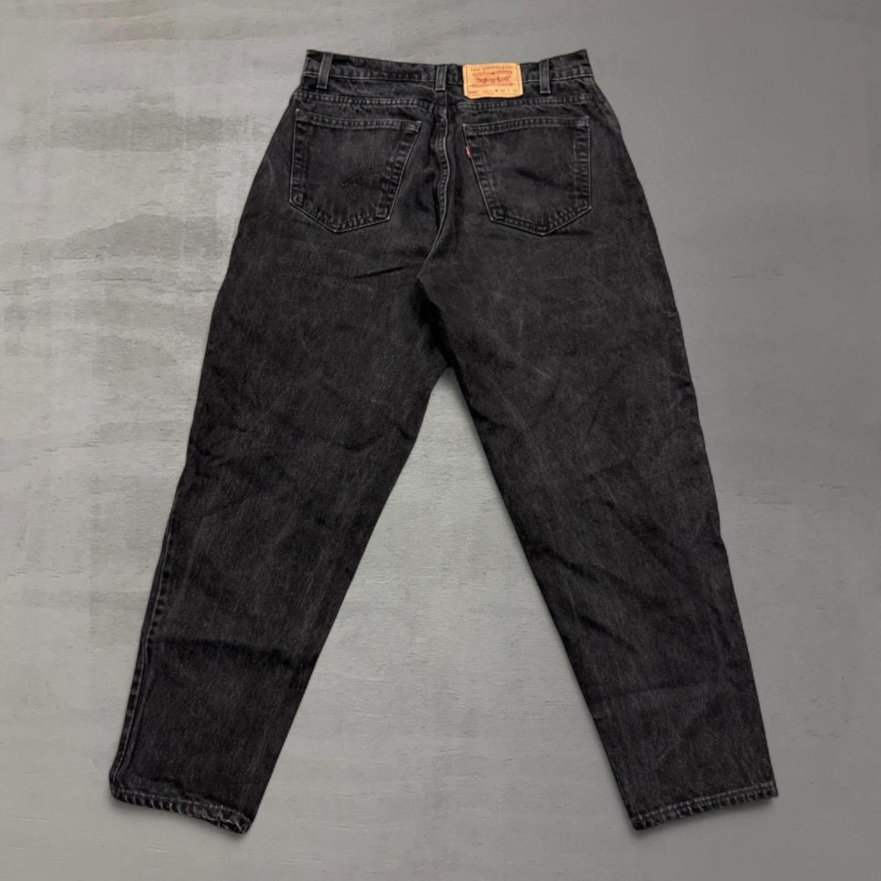 Vintage Levi's 560 Jeans Made in USA Black Loose Fit Tapered
