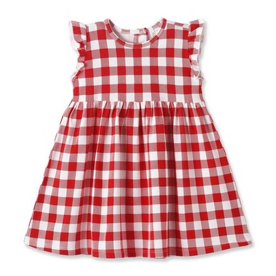 Picnic Plaid Bamboo Summer Dress For Girls Size 2T