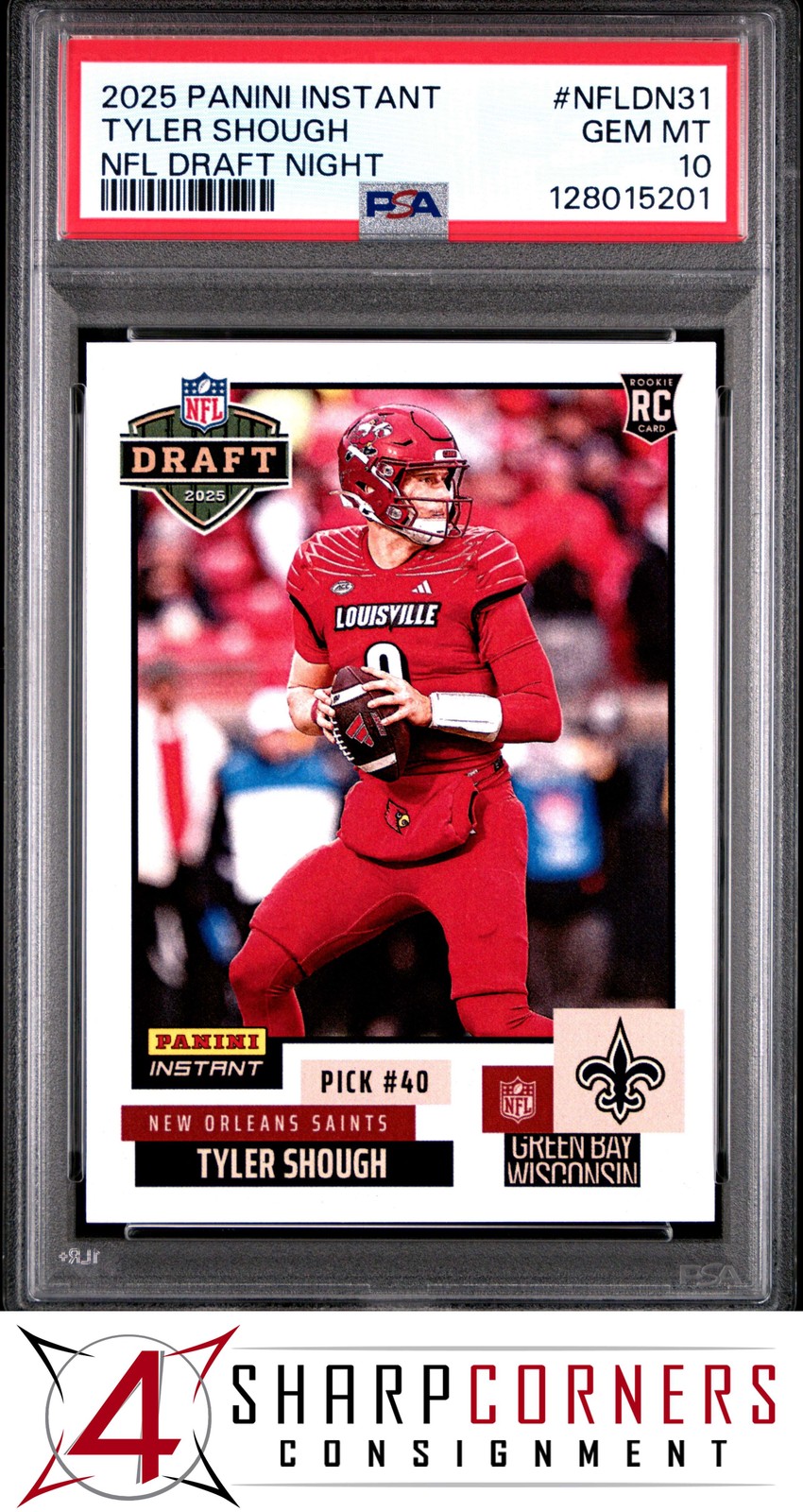 Tyler Shough Panini Instant NFL Draft Night #NFLDN31 Base