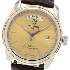 Tudor TUDOR 56003 Glamour Date Day YG Bezel Automatic Men s Good Condition 84986