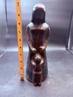 Vtg Manuel Felguerez ?  Geometric Black Mexican Pottery Art Woman & Child Statue — photo 2