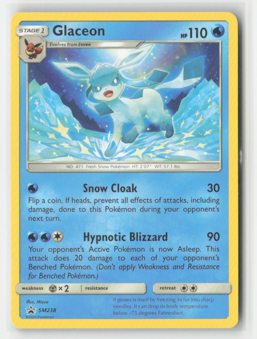 Glaceon - SM238 Promo Sun & Moon Promo Pokemon Near Mint