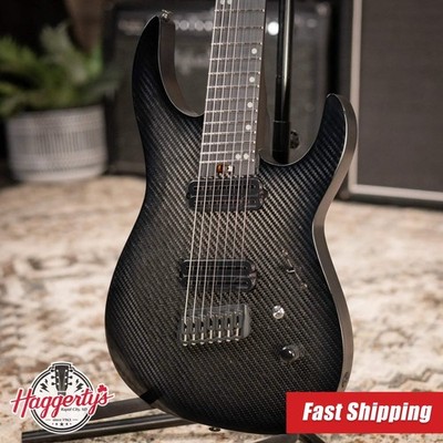 Legator N7F-Carbon Ninja Multi Scale 7-String Electric Guitar - Carbon with Gig
