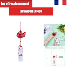 Carillon Éolien Japonais Poisson Rouge Décoration Maison Jardin