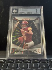 Jayden Daniels /25 Citrine Rookie Panini Black Commanders #147 RC SP BGS 9 POP 1