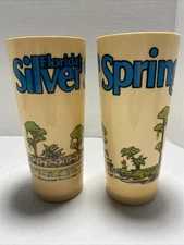Vintage Lot of 2 DEKA Plastics 6-1/2" Cups Florida’s Silver Springs