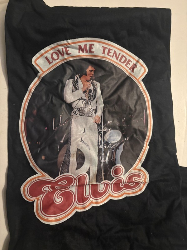 Vintage Elvis Presley LOVE ME TENDER Shirt Size XL 46-48 w/new cd