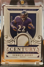 Panini 2025 National Treasures Century Materials Derrick Henry #CM-64 Ravens /9…