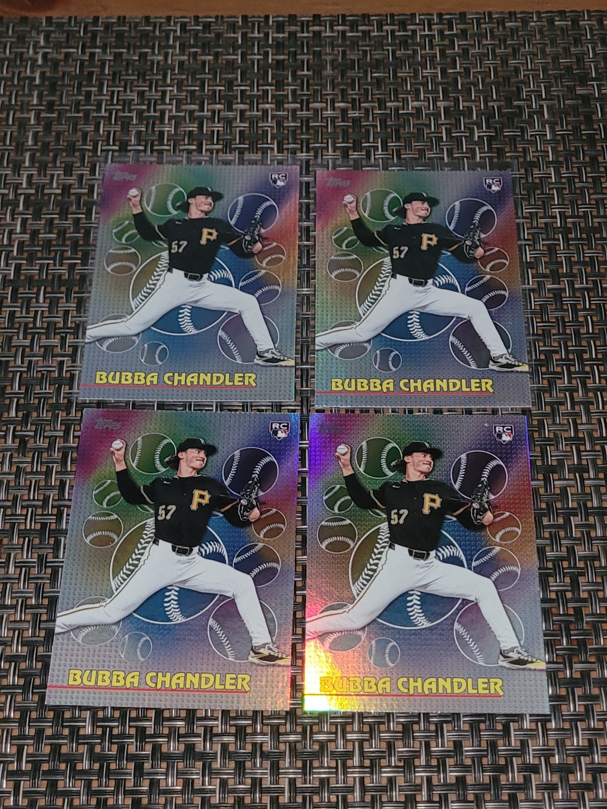 2026 Topps Series 2 Bubba Chandler 4 Rookie Card Lot RC Titans Of The Game #36