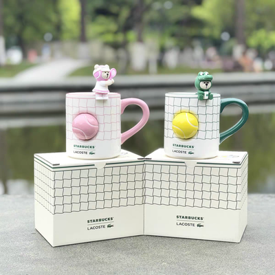 2026 NEW Starbucks 12oz Tennis Bear Ceramic Mug Collectible