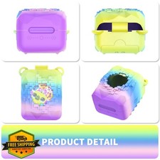 Soft Silicone Case for Bitzee Magicals Interactive Toy Pet, Rainbow Lanyard