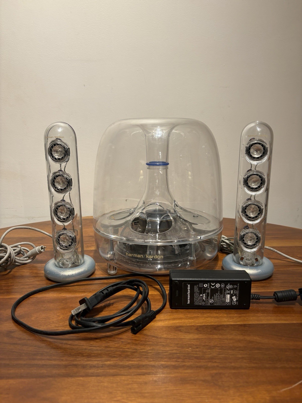 Harman Kardon SoundSticks II 2.1 Speaker System Clear Subwoo