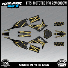 Graphics Kit for MotoTec Pro 72v 8000W (All Years) Whiplash Series - GOLD