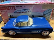 Blue 1953 Corvette Hardtop  for Smith Miller Car Carrier.