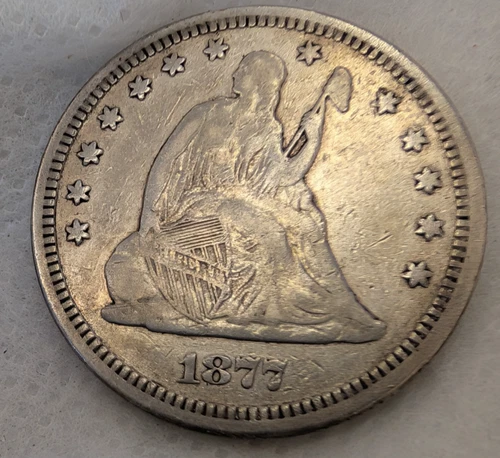 1877  Seated Liberty Quarter / Very Fine detail