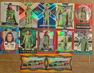 Select Prizm Chronicles Danica Patrick White Sparkle SP Orange Blue /49 /99 (16)