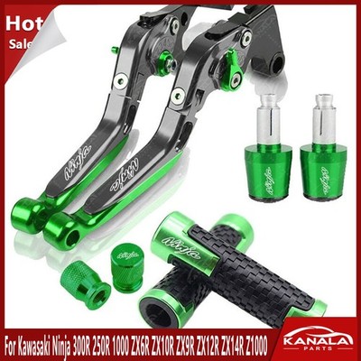 Brake Clutch Levers Grips Handle Sets For Kawasaki Ninja 300R 1000 ZX6R ZX10R
