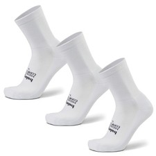 Balega Hidden Comfort Mini Crew Socks, White, 3 Pack