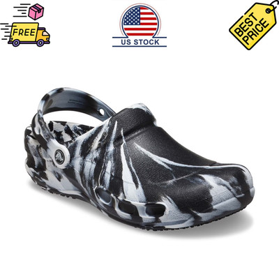 Crocs at Work Bistro Unisex Slip-Resistant Work Clogs Shoes for Men and Women