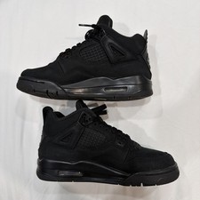 Nike Air Jordan 4 Retro GS Kids Black Cat Size 4.5Y/6W 2025 IB4171-010
