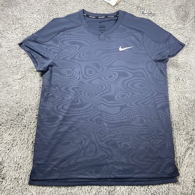 Nike Carlos Alcaraz 2024 Roland Garros Tennis Shirt FD5261-437 Size Large Men