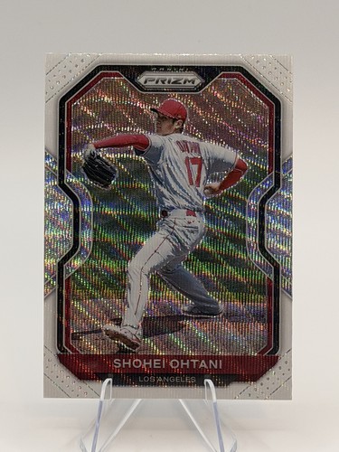 2021 Panini Prizm Shohei Ohtani🐐 #183 White Wave Prizm SP RARE 4 MVPs 