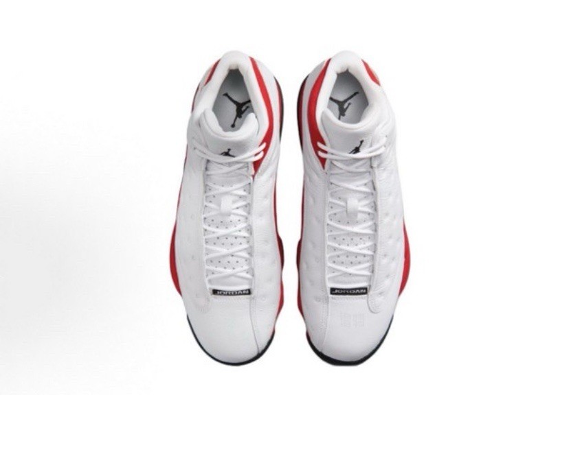 Jordan Air Jordan 13 White Red Black Lace Up Men's Athletic