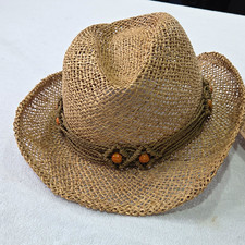 2x Costa y Soler CyS Spain Straw Sun Hats Wide Brim Western Fedora Bundle VGC