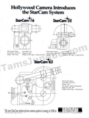 1996 Hollywood Camera StarCam System Old MAGAZINE PRINT AD Wall Decor (5145)