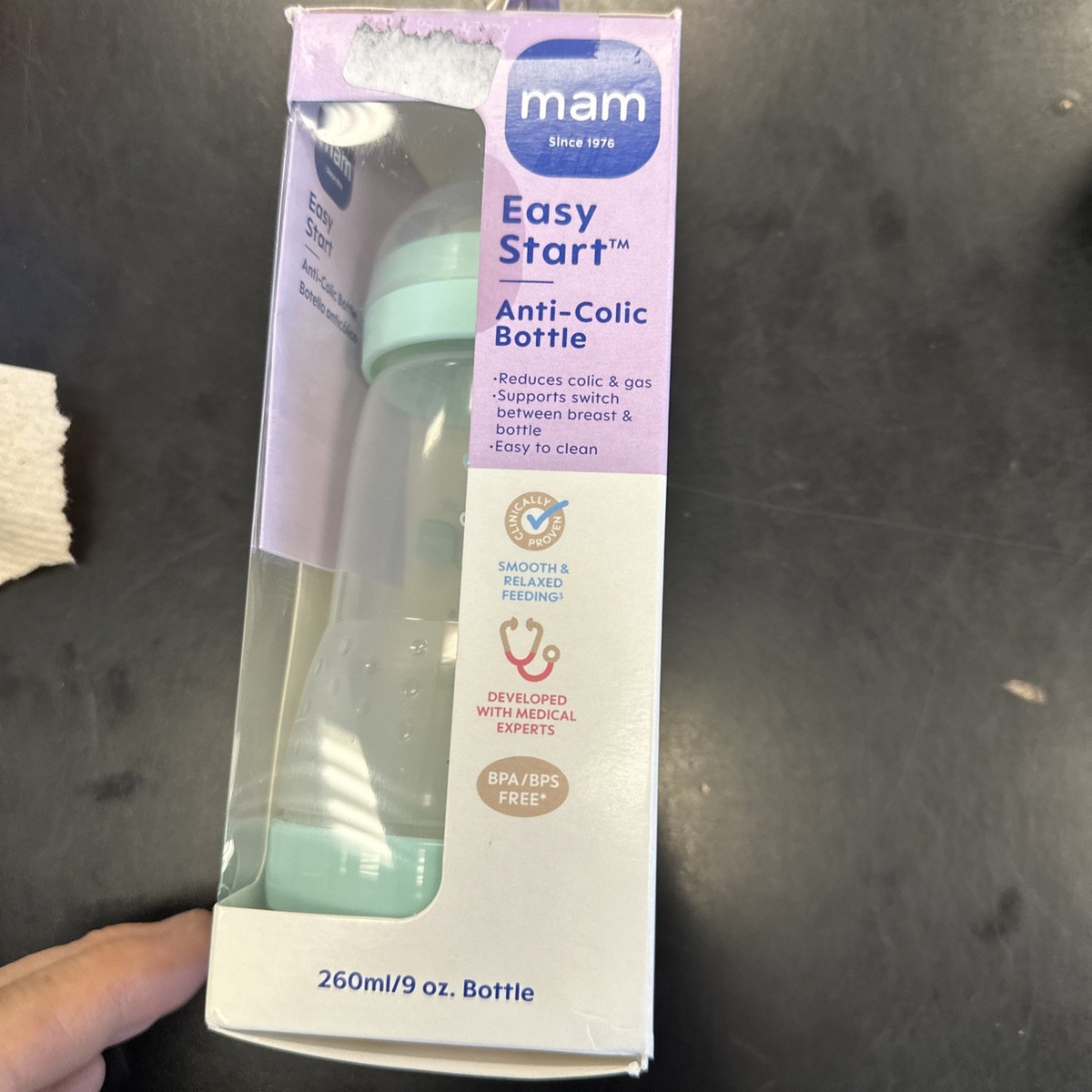 MAM Easy Start Anti-Colic Baby Bottle 2m 9oz Unisex for sale