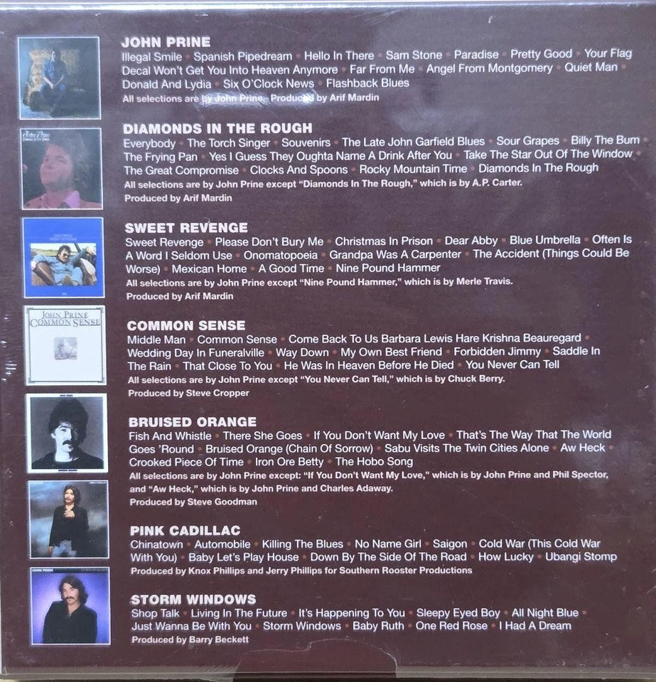 John Prine Crooked Piece Of Time бокс-сет компакт-диск альбом коллекция фолк - Изображение 2 из 4