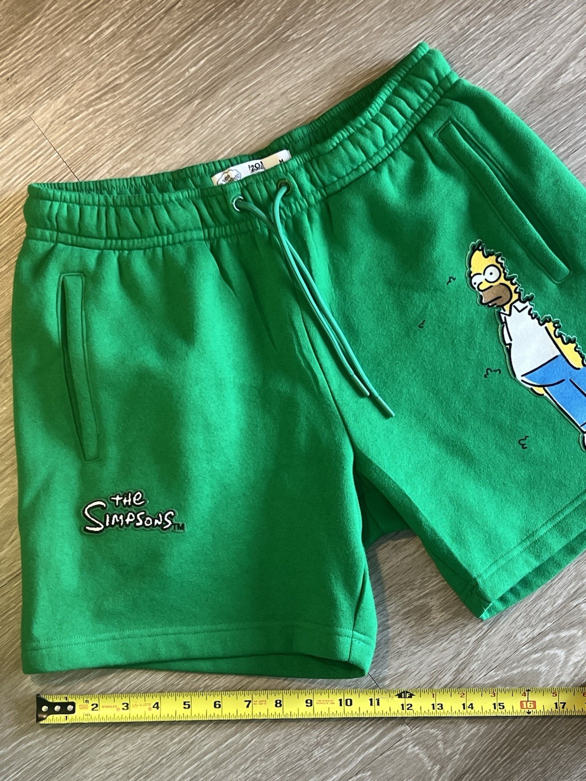 The Simpsons Homer in the Bush Meme Green Shorts Medium image 3